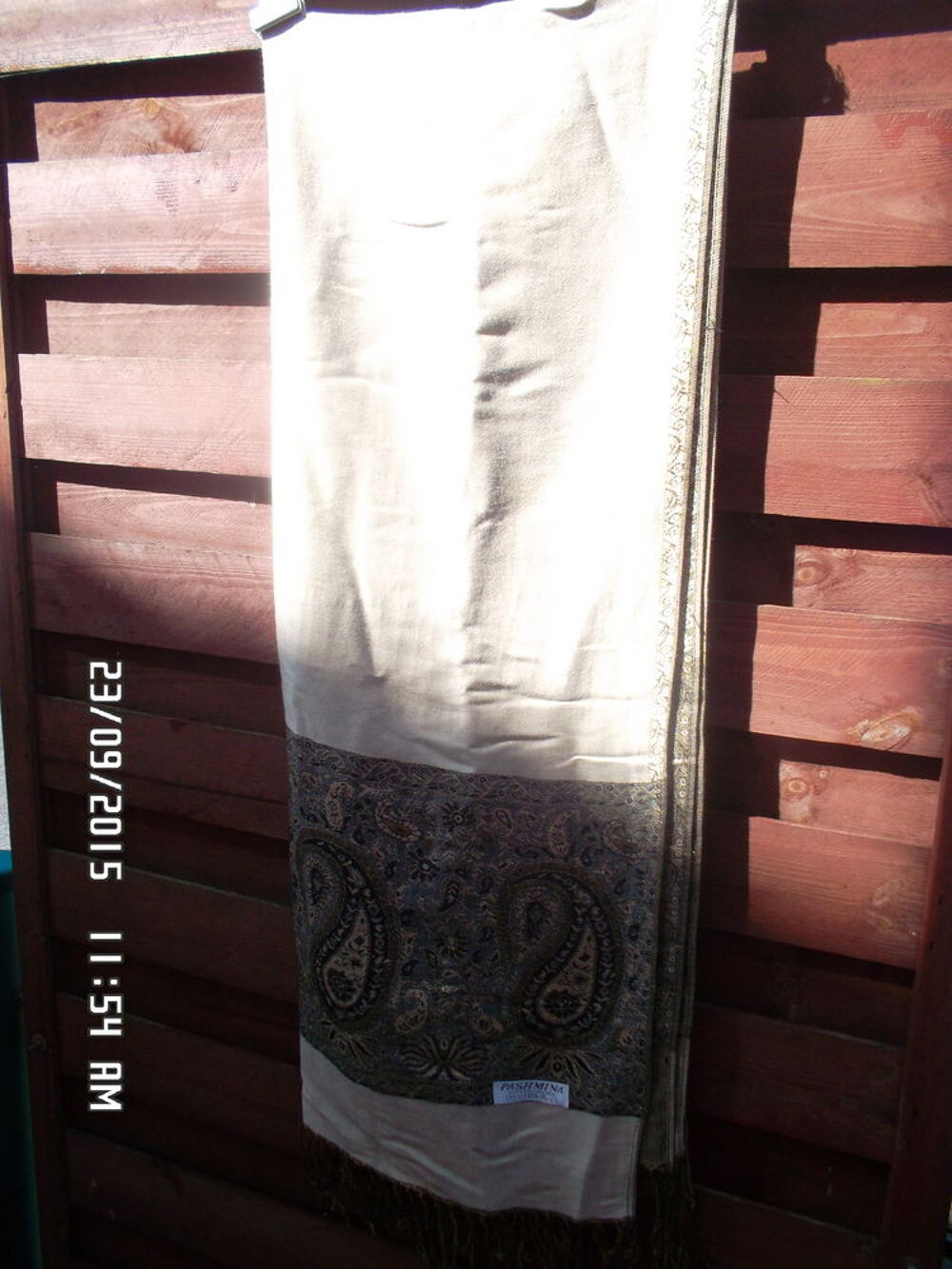 FOULARD BEIGE*JUSTE 2E*KIKI60230 Maroquinerie