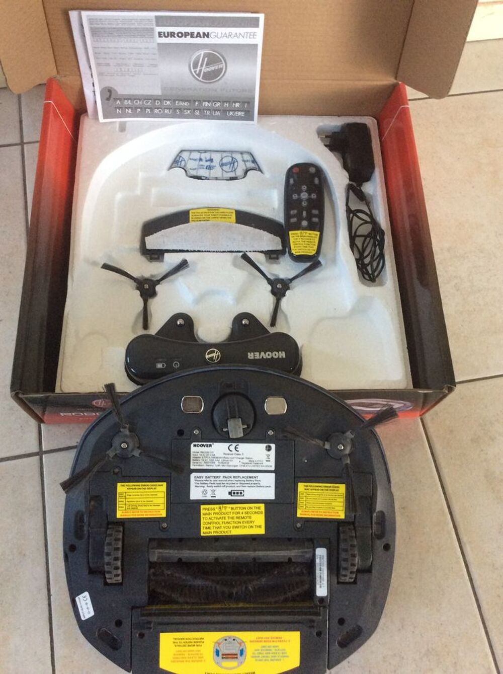 aspirateur robo.com3 Hoover Electroménager
