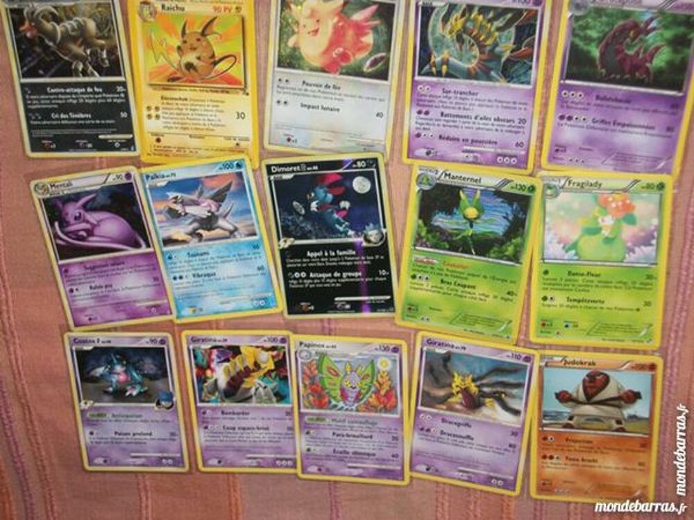 15 cartes Pokemon neuves/rares et/ou brillantes Jeux / jouets