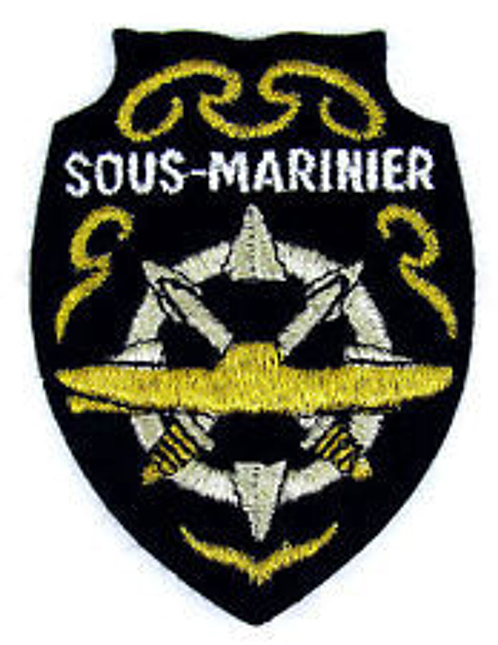 Ecusson Militaire Marine Sous-Marinier. 