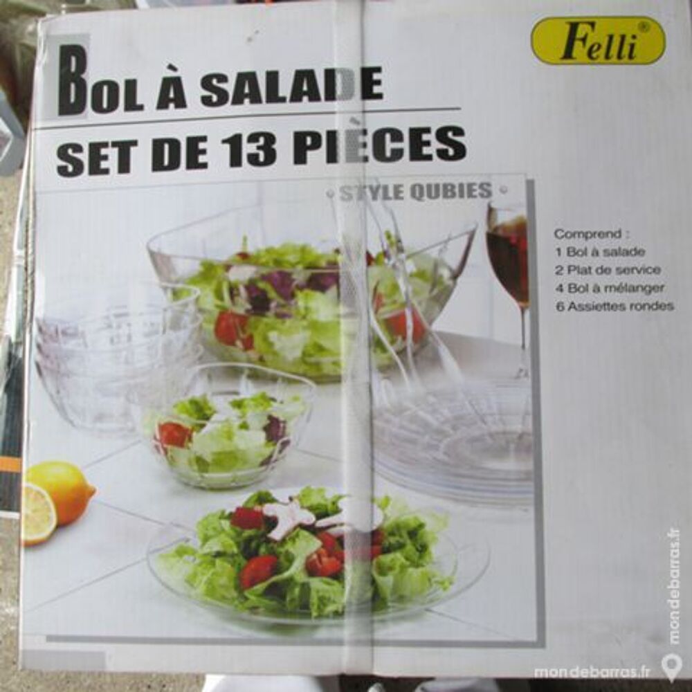 SET POUR SALADE NEUF 13 PIECES Cuisine