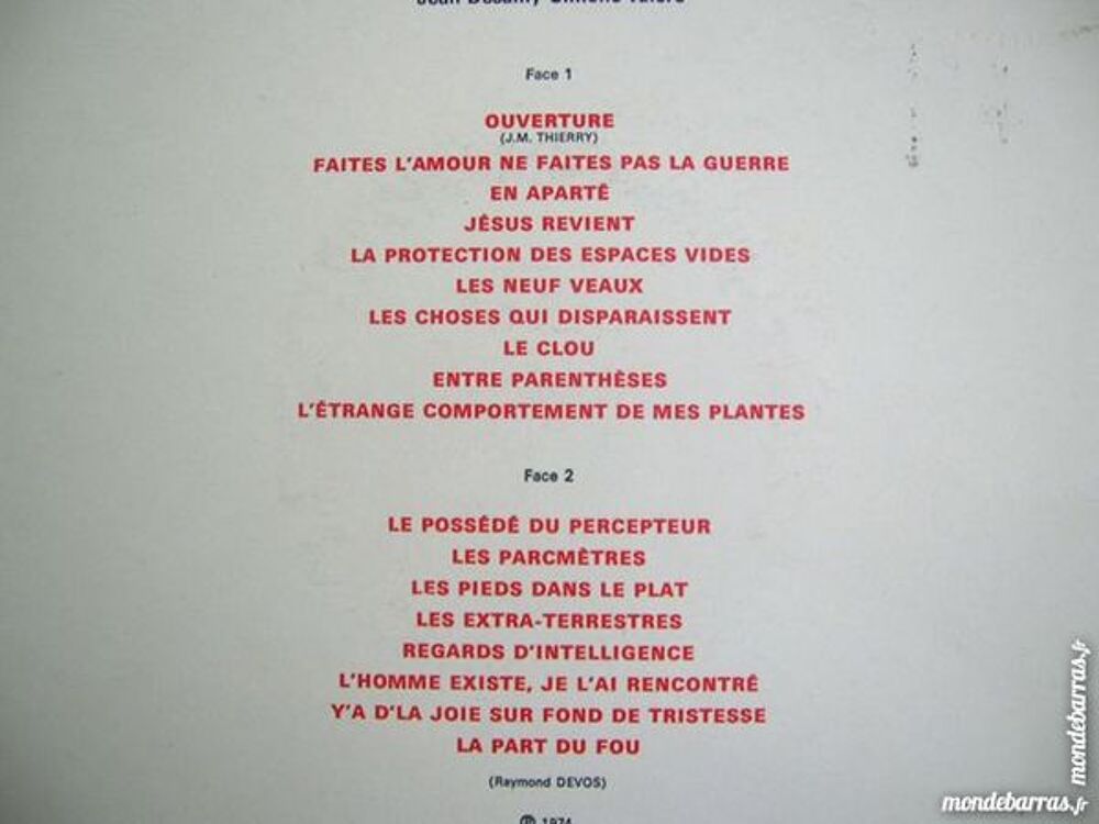 33 TOURS RAYMOND DEVOS Y'a d'la joie sur fond CD et vinyles