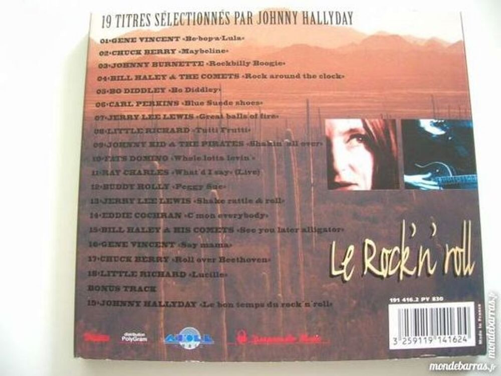 CD JOHNNY HALLYDAY pr&eacute;sente TOUTE LA MUSIQUE QUE J'AIME CD et vinyles