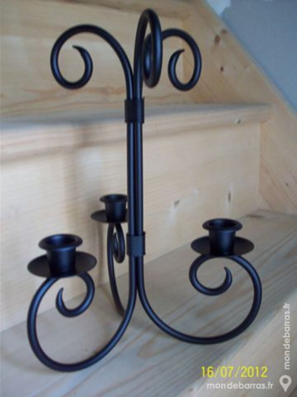 Bougeoir en fer forg&eacute; Partylite Décoration
