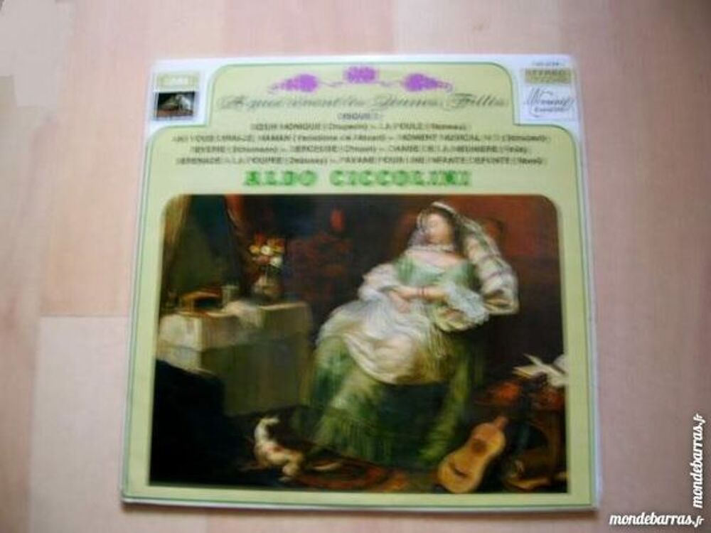33 T ALDO CICCOLINI A quoi r&ecirc;vent les jeunes fille CD et vinyles