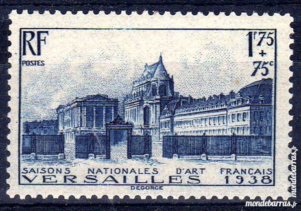 N&deg; 379 Timbre France NEUF** An 1938 