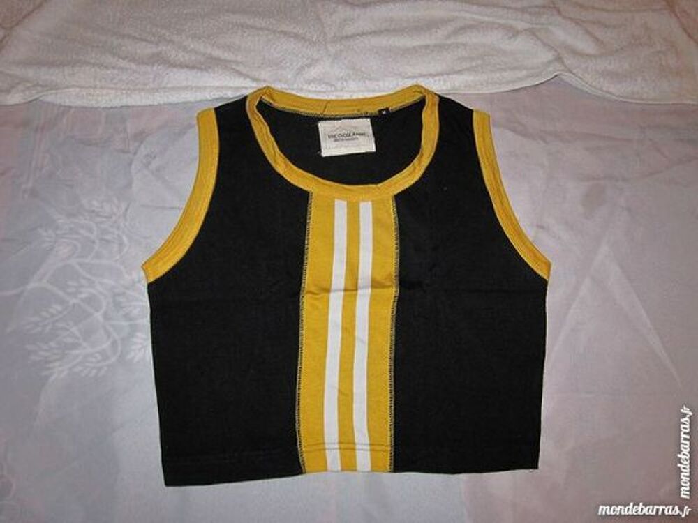 D&eacute;bardeur Type CROC TOP Taille Unique Noir &amp; jaune Vêtements