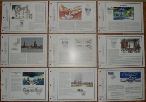  Lot de 18  Feuillets Philat�liques CEF 1988 � 1989.
55 Montreuil (93)
