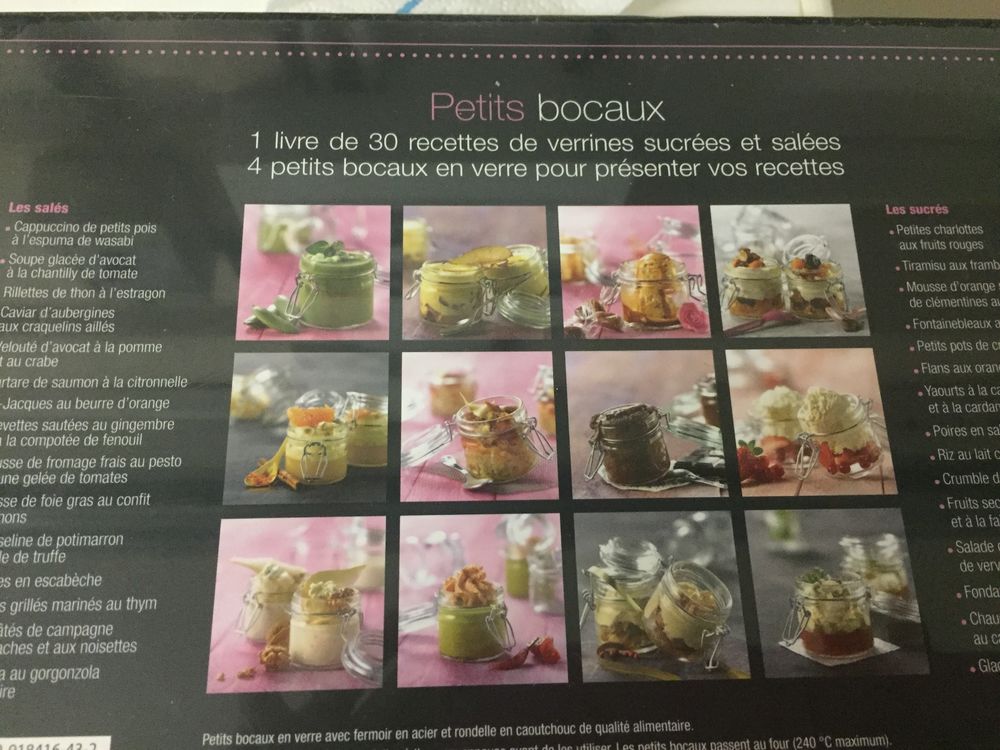COFFRET BOCAUX POUR VERRINES OU AUTRES Cuisine