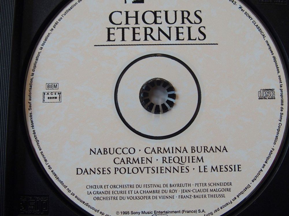 CD CHOEURS ETERNELS CD et vinyles