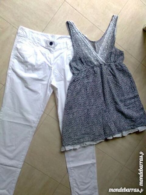 PANTALON blanc TUNIQUE - 38 - zoe 4 Martigues (13)
