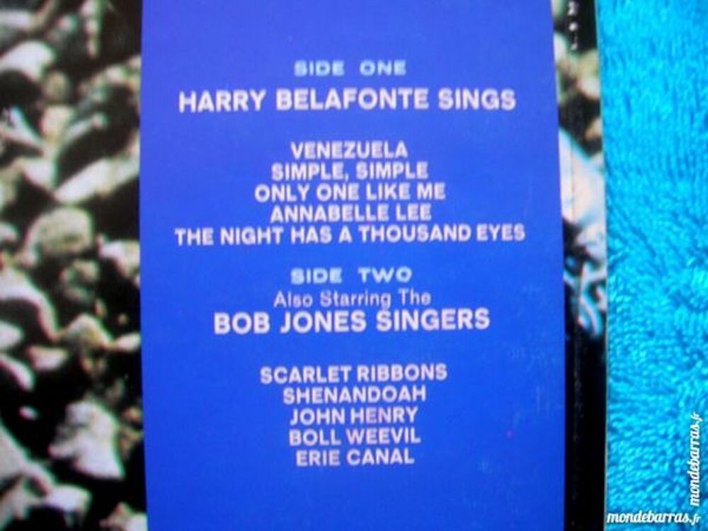 33 TOURS HARRY BELAFONTE Sings five early tunes CD et vinyles