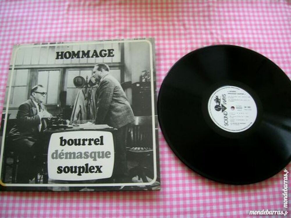 33 TOURS BOURREL d&eacute;masque SOUPLEX Hommage CD et vinyles