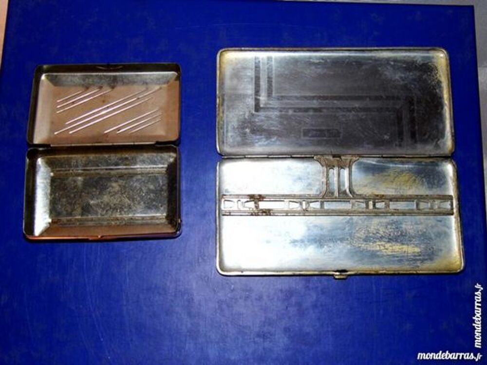 2 etuis &agrave; cigarette boite &agrave; tabac ART DECO vintage Décoration