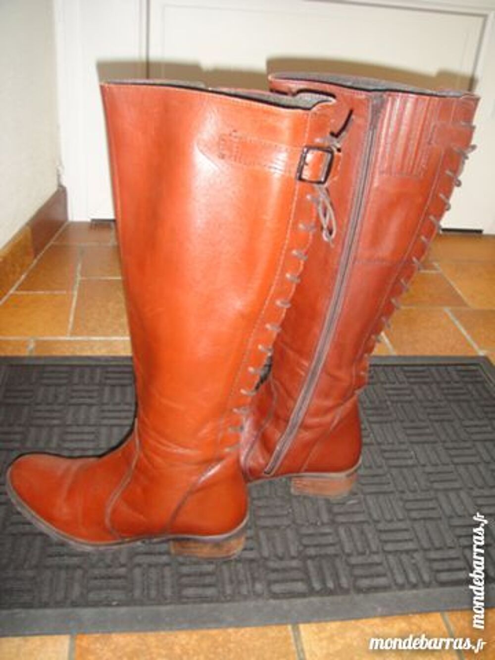 bottes en cuir Chaussures