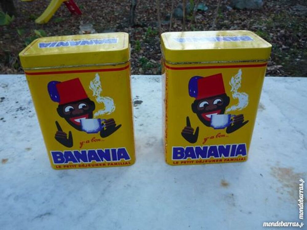 Bo&icirc;tes Banania m&eacute;tal Décoration