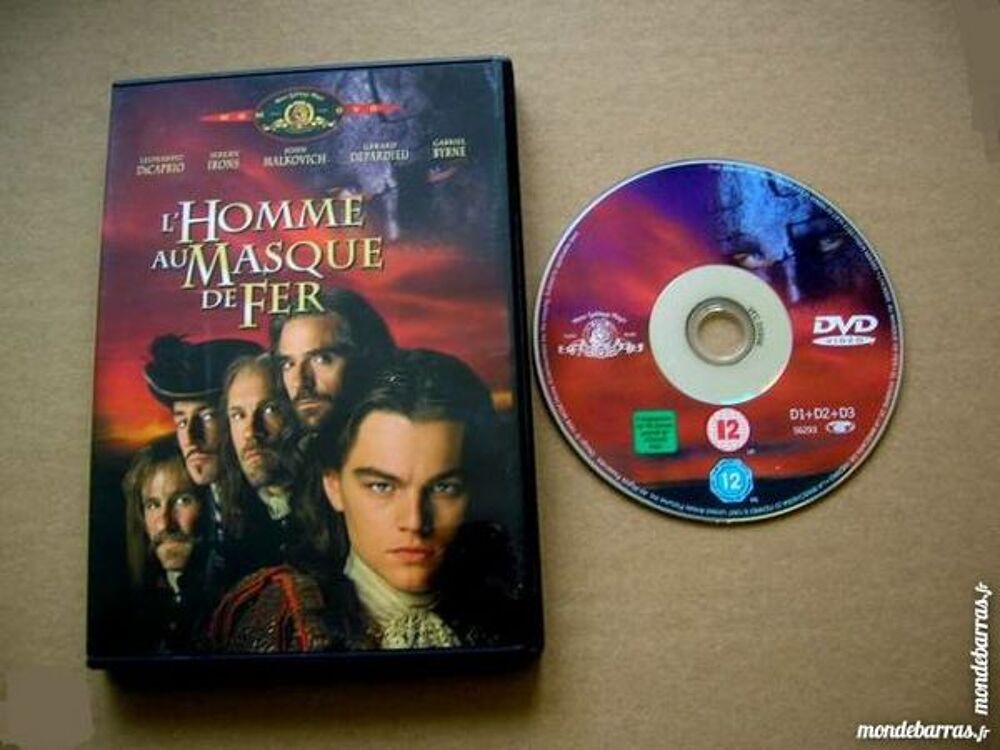 DVD L'HOMME AU MASQUE DE FER Di Caprio/Depardieu DVD et blu-ray