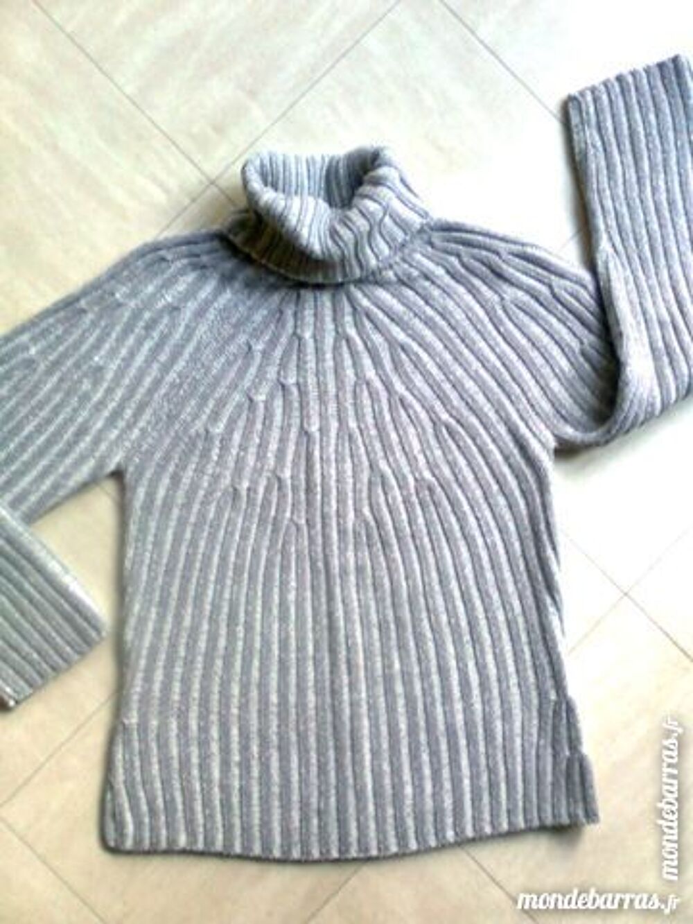 pull col roul&eacute; grosses c&ocirc;tes - zoe Vêtements