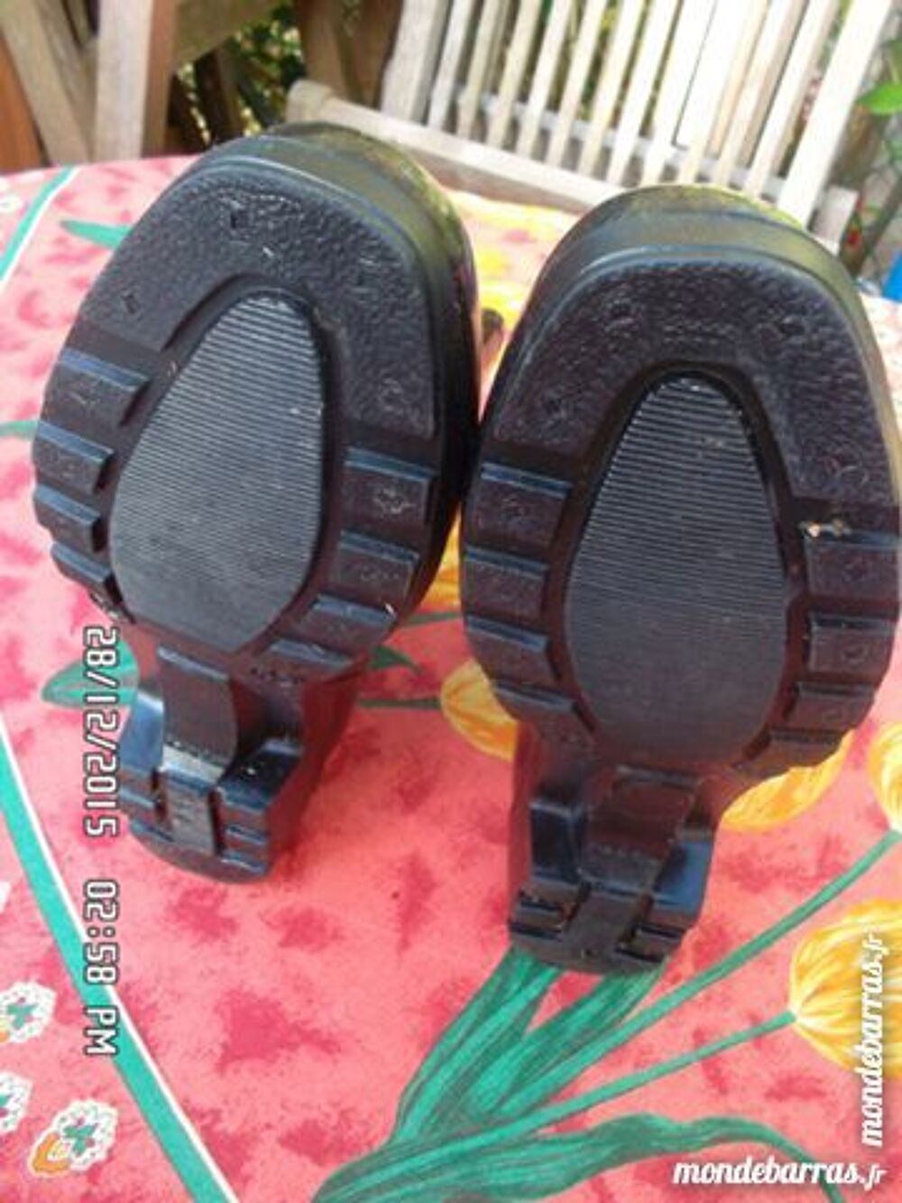 bottines noires en caoutchouc t.36 kiki60230 Chaussures