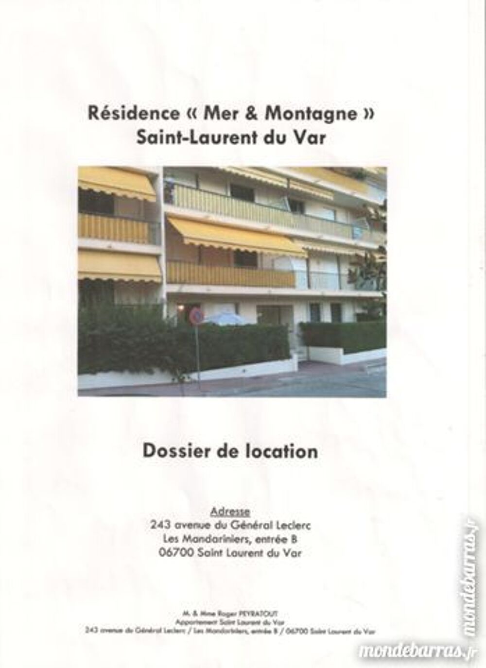   APPART 80 M2 Provence-Alpes-Côte d'Azur, Saint-Laurent-du-Var (06700)