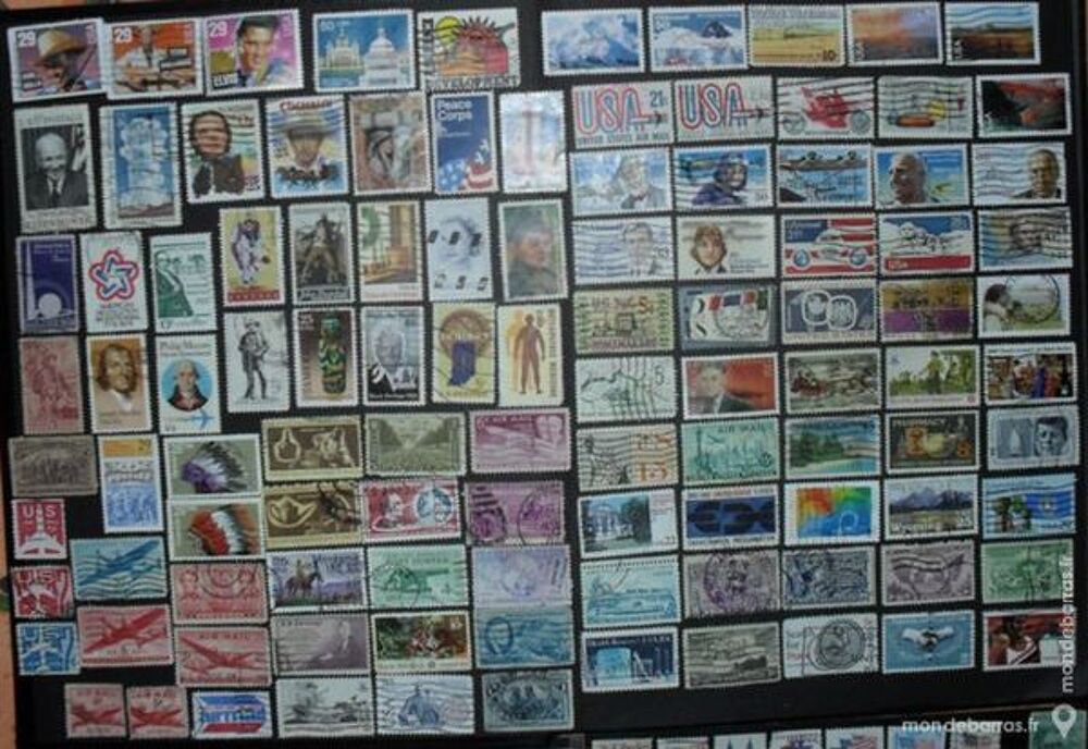316 timbres oblit&eacute;r&eacute;s USA 