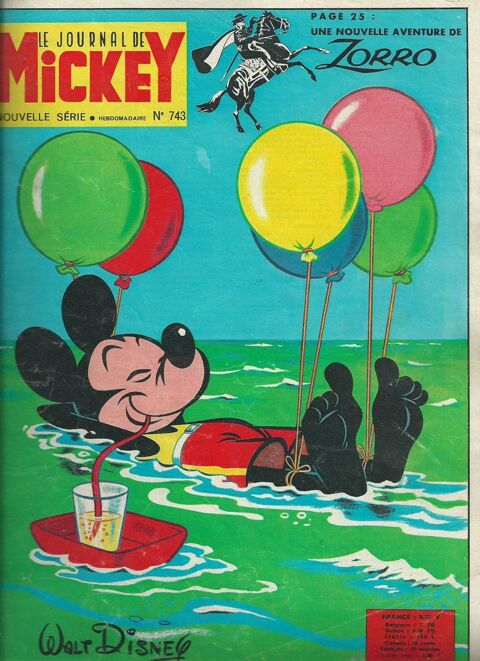 1 lot de 6 No , journal de mickey des annes 1966 12 Tours (37)