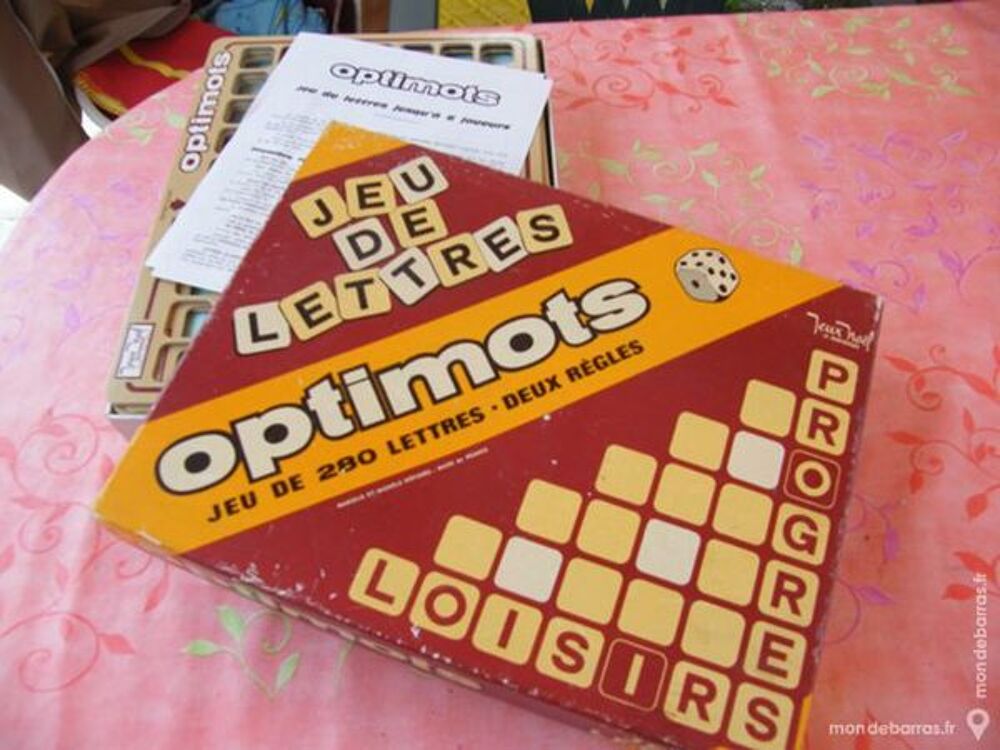 Jeu ancien 1972 - OPTIMOTS complet Jeux / jouets