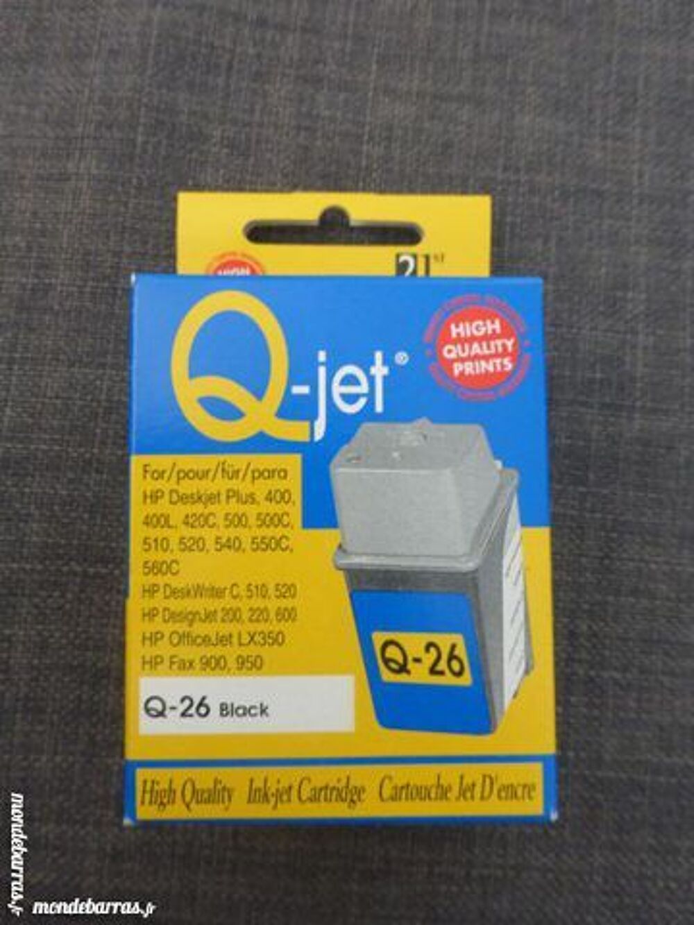Cartouche compatible Q-jet Black Q-26 Matériel informatique