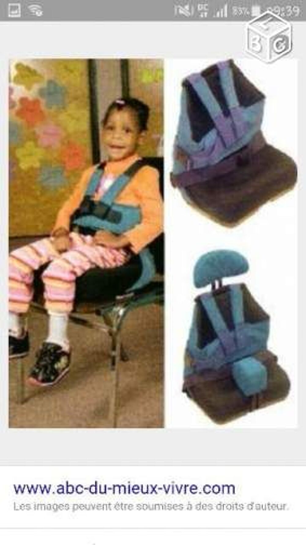 si&egrave;ge enfant postural seat 2 go handicap Mobilier enfants
