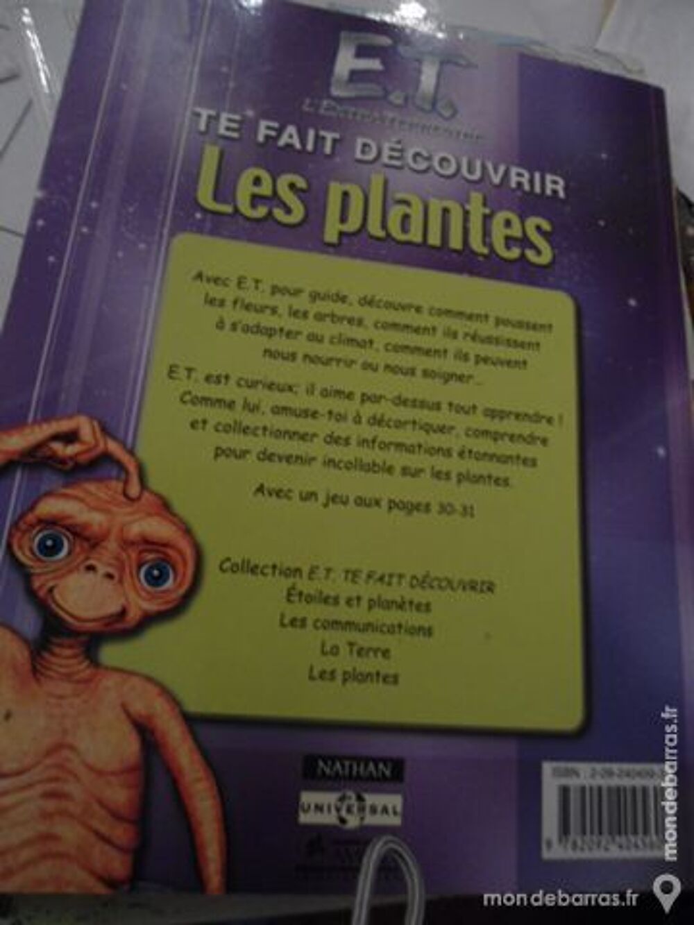 E.T. te fait d&eacute;couvrir les plantes ed; NATHAN Livres et BD
