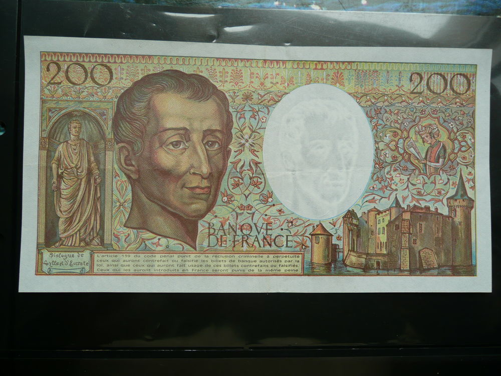 Billet 200 francs Montesquieu 