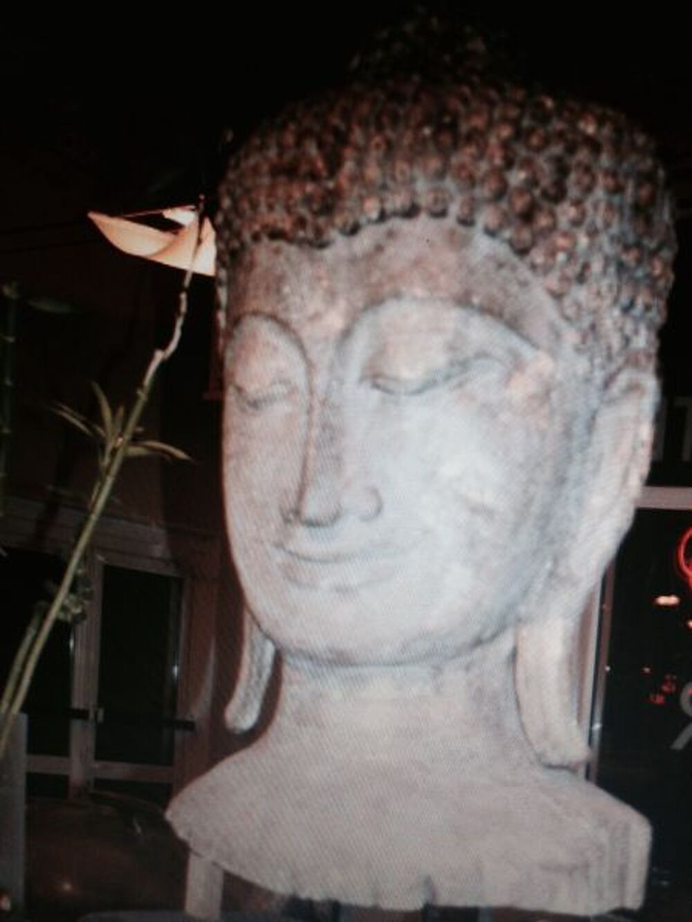 T&ecirc;te tha&iuml;landaise en tek massif d.origine Décoration
