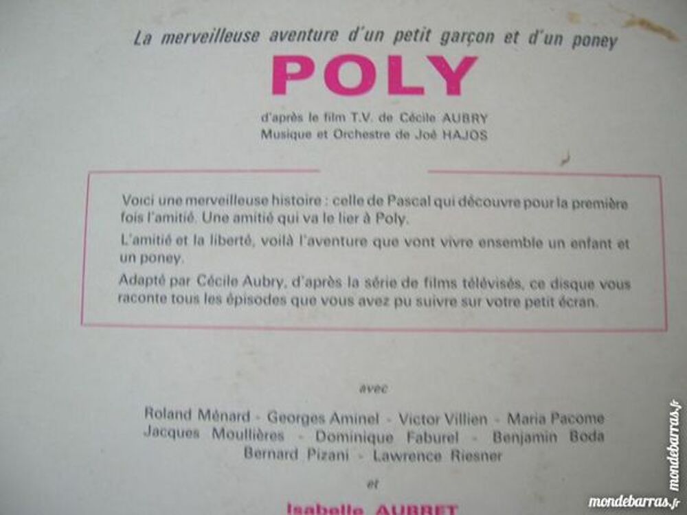 33 TOURS POLY Film TV. - BOF CD et vinyles