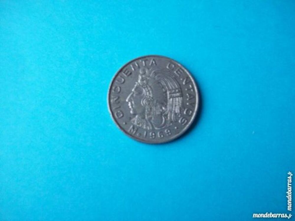 PI&Egrave;CE DE MONNAIE MEXIQUE 50 CINCUENTA CENTAVOS 196 