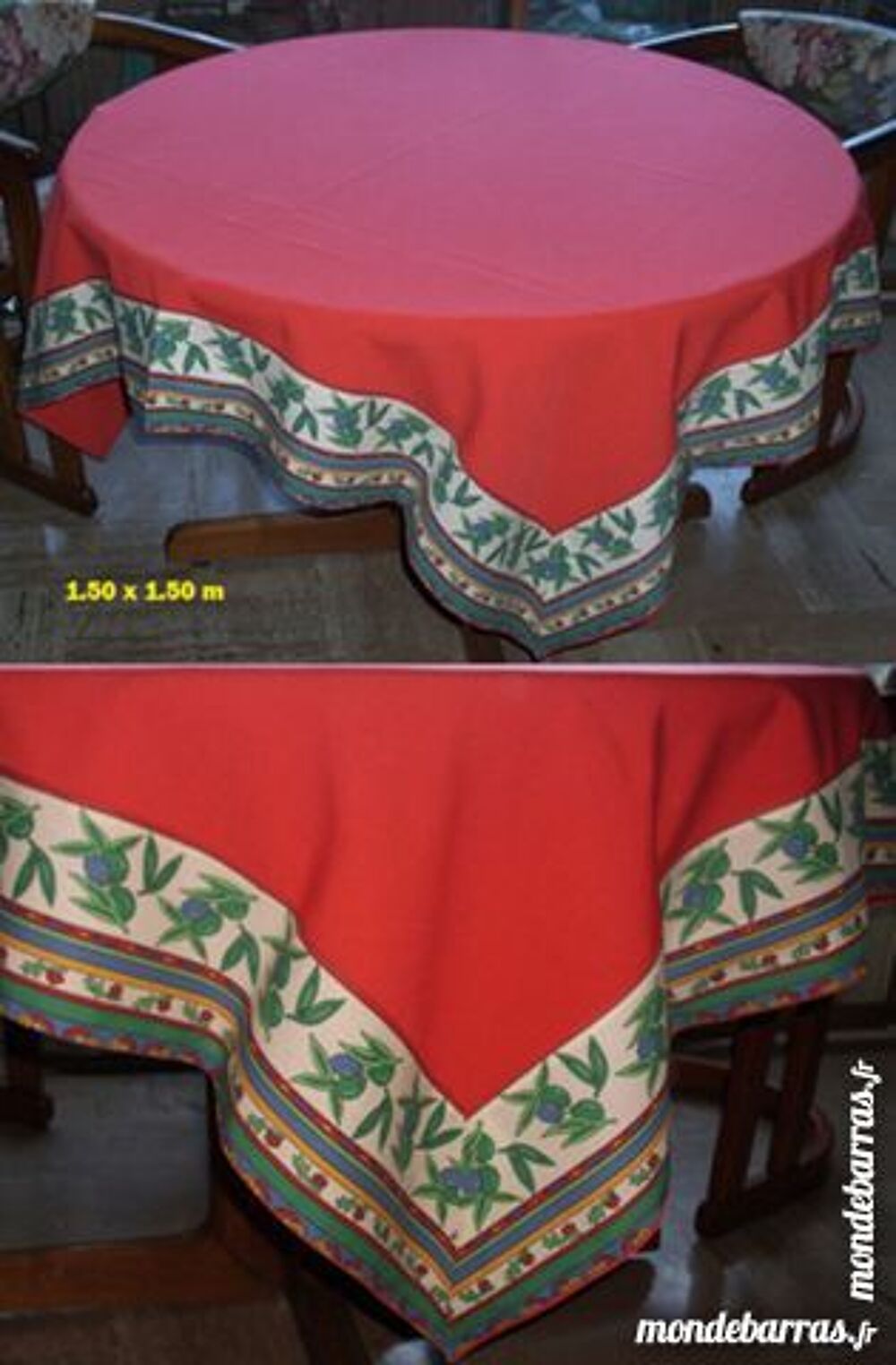 Superbe Nappe de table artisanale Décoration