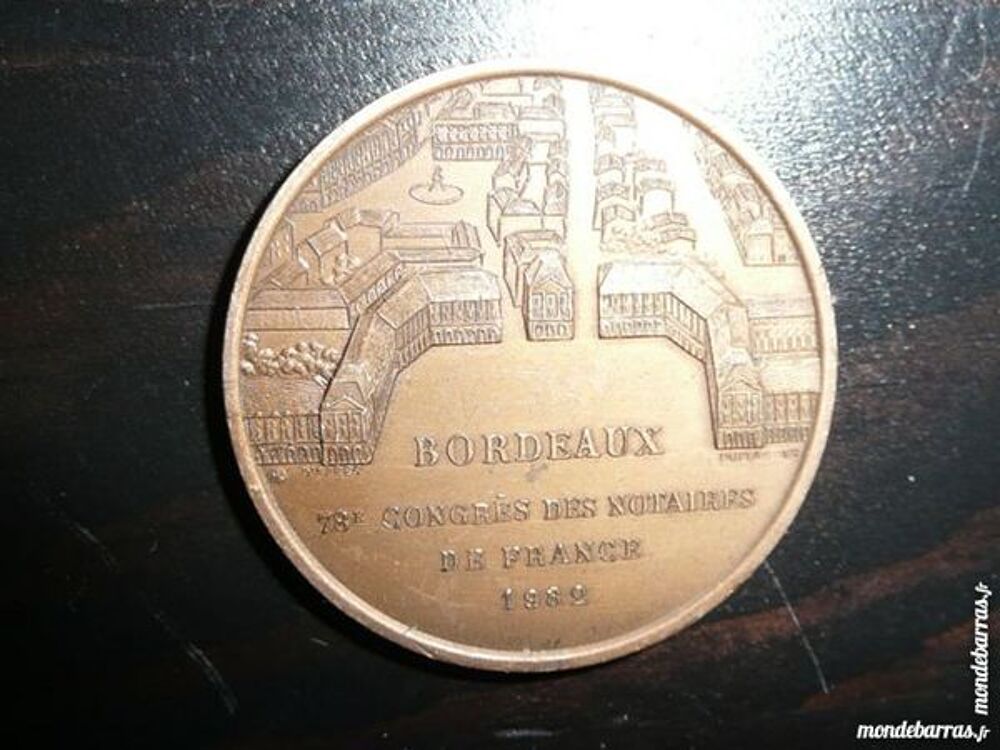 M&eacute;daille Bordeaux 78e Congr&egrave;s des Notaires France 
