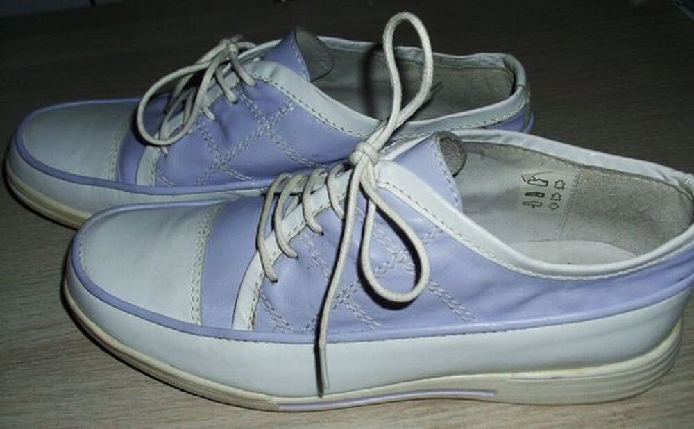 Baskets femmes en cuir, chic + &eacute;l&eacute;gant Chaussures
