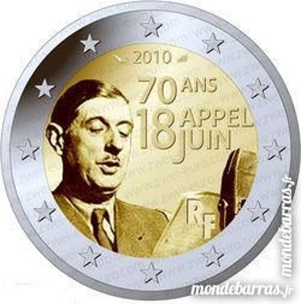 LOT DE 10 PIECES DE MONNAIES COMMEMORATIVES DE 2 € 