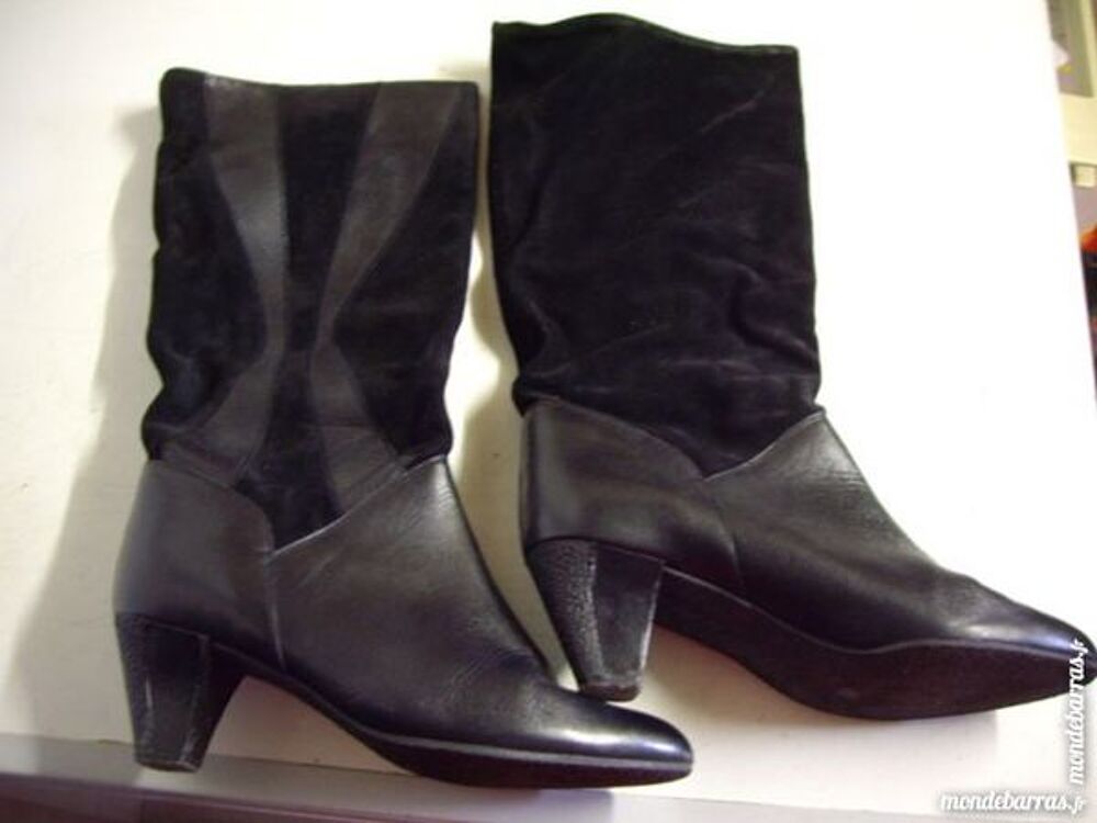 Bottes &agrave; talons Noir pt 39 Chaussures