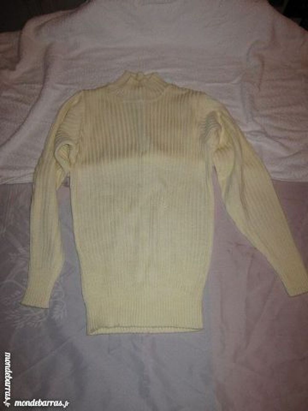 Sous-pull Taille Unique Ecru femme Vêtements