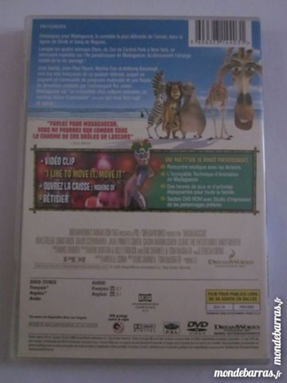 DVD madagascar DVD et blu-ray