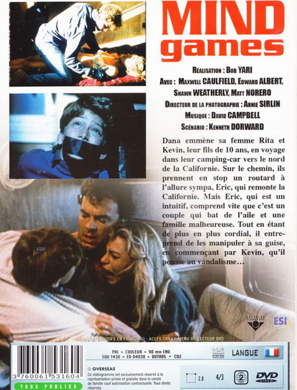 DVD Mind games
DVD et blu-ray