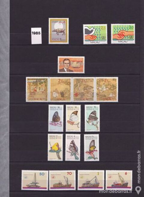 Timbres macao neufs anne complete 1985 9 Jou-ls-Tours (37)
