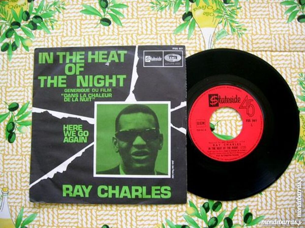45 TOURS RAY CHARLES In the heat of the night - BO CD et vinyles