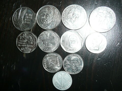 Lot de 10 pices franaise + 1 gratuite 1944 c 35 Bordeaux (33)