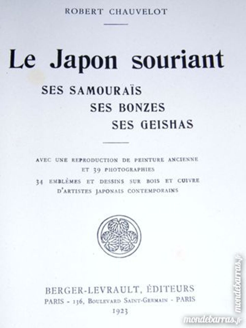 LE JAPON SOURIANT SAMOURAIS BRONZES GEISHAS 1923 Livres et BD