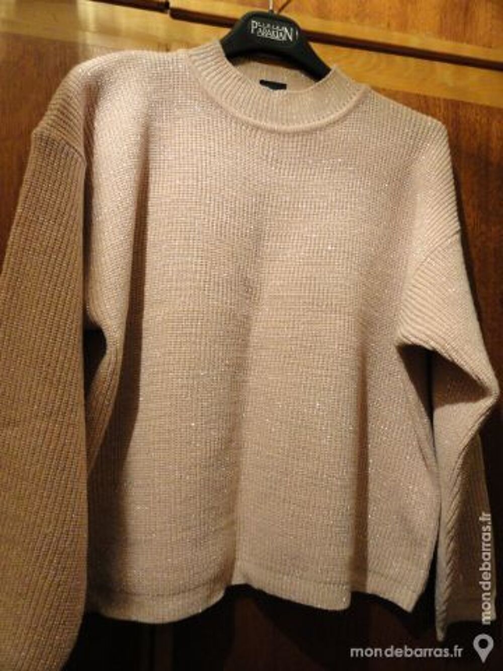 Pull rose et argent L 44/46 Vêtements