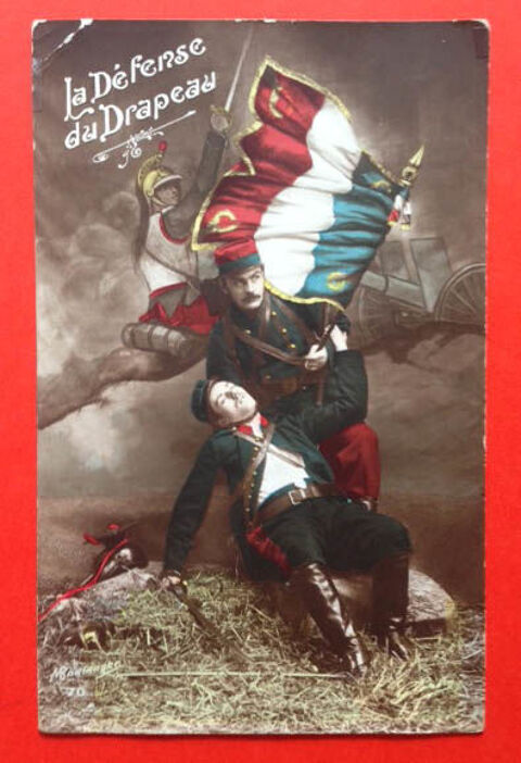 CPA illustrée 1914 - La défense du drapeau 5 Nice (06)