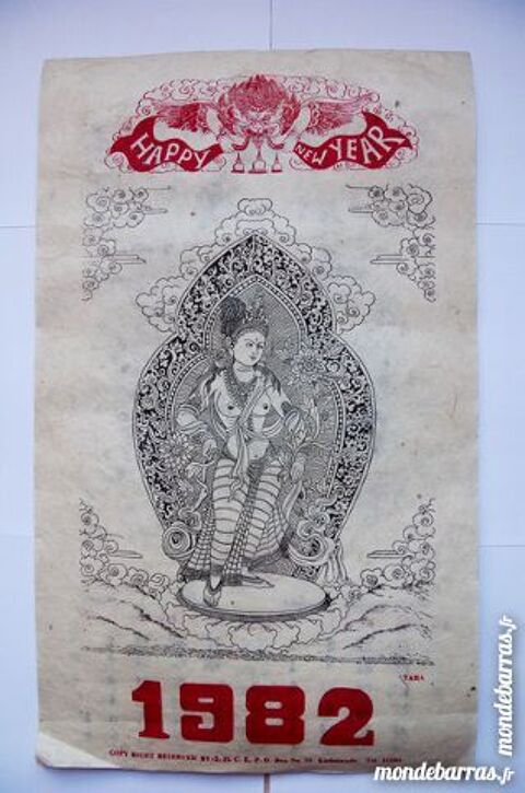 CALENDRIER NEPALAIS 1982 8 La Celle-sur-Morin (77)