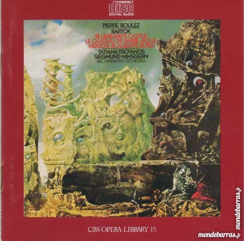 Bela Bartok : Le ch&acirc;teau de Barbe-Bleue CD et vinyles